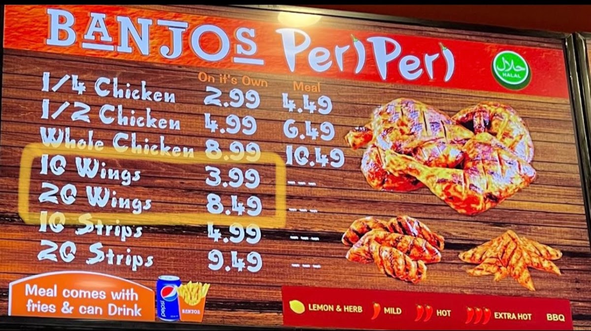Banjo's Menu - Image 2
